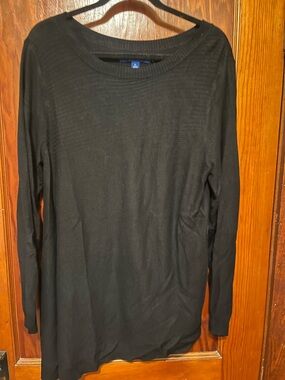 Apt. 9 Black Ribbed Crewneck Sweater
